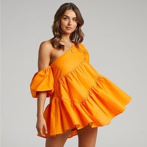 Showpo Orange Harleen Mini Dress!